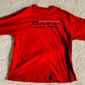 RARE Platinum Fubu Red Long Sleeve Tee XXL
